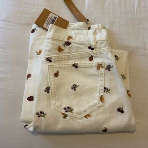 Reformation Cynthia Fruitloops High Rise Straight Jeans